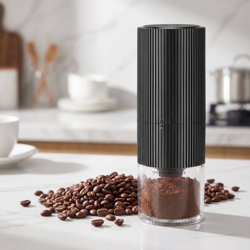 Coffee Bean Grinder Electric - Moulin à café portable à motif