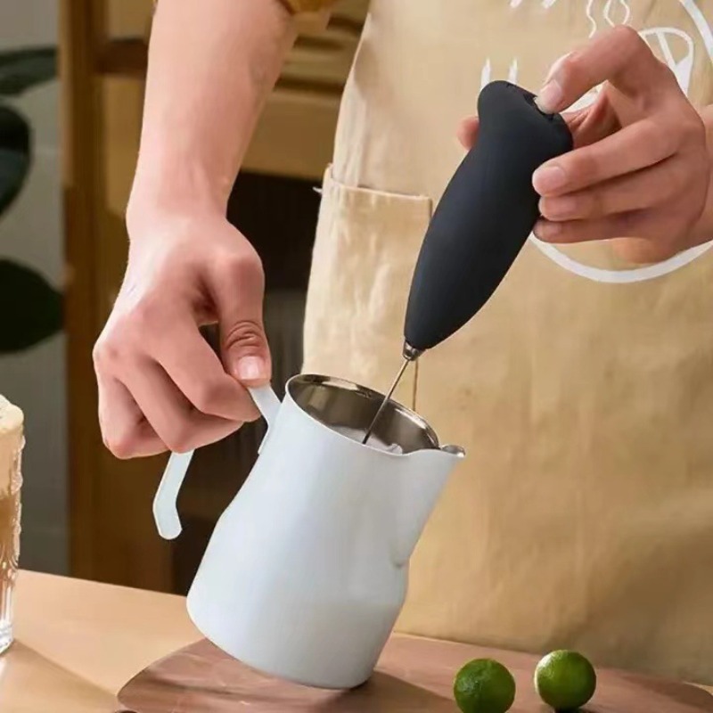 Electric Milk Frother Handheld - Mini mousseur à lait rechargeable par