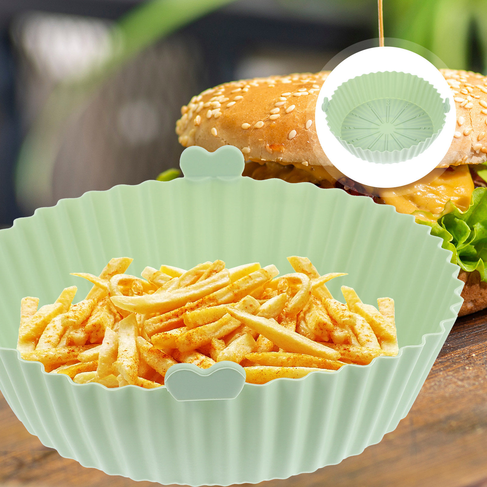 Tapis pour friteuse à air, rev - Air Fryer Silicone Pot Liner avis et prix