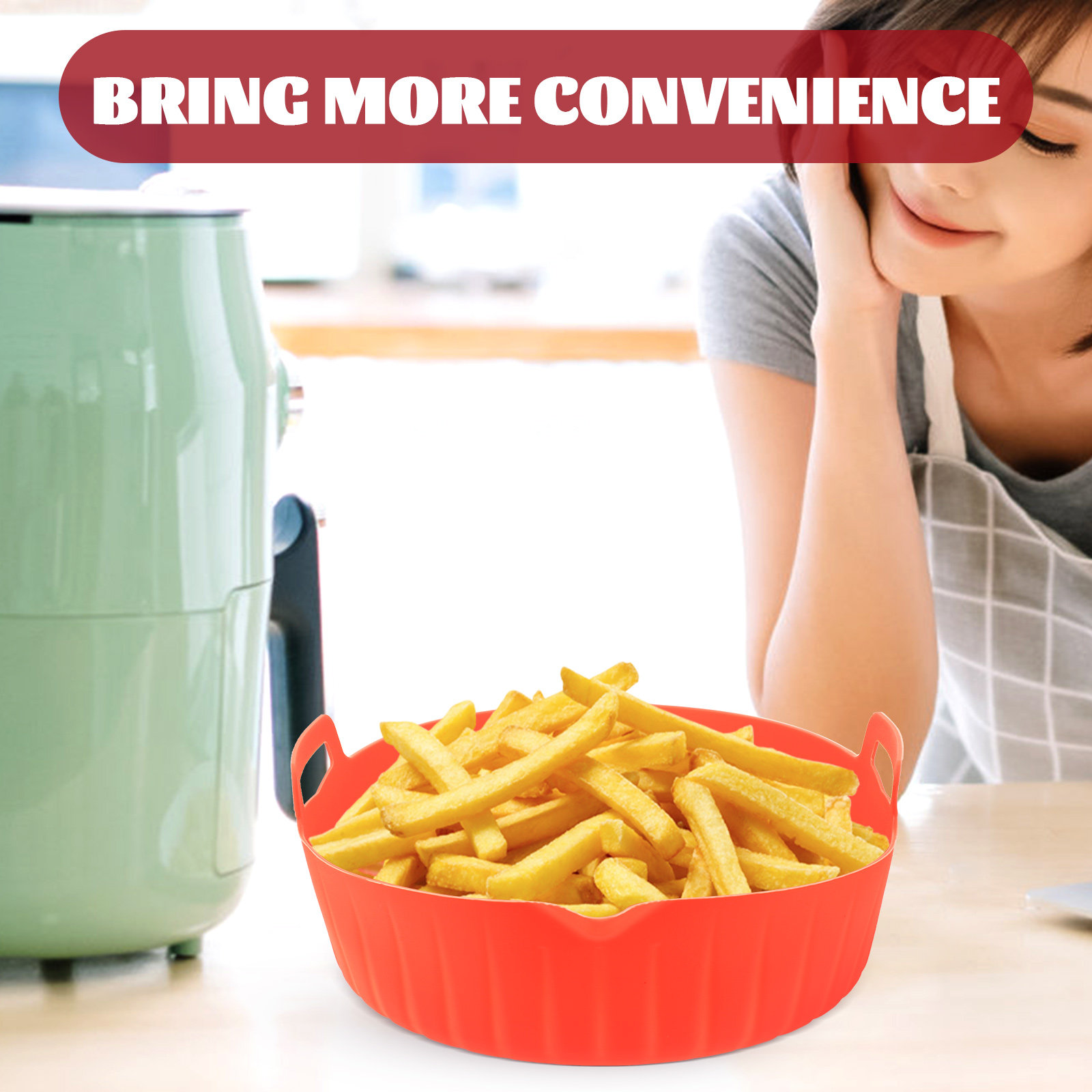 Moule en silicone pour friteus - Air Fryer Silicone Pot Liner avis et prix