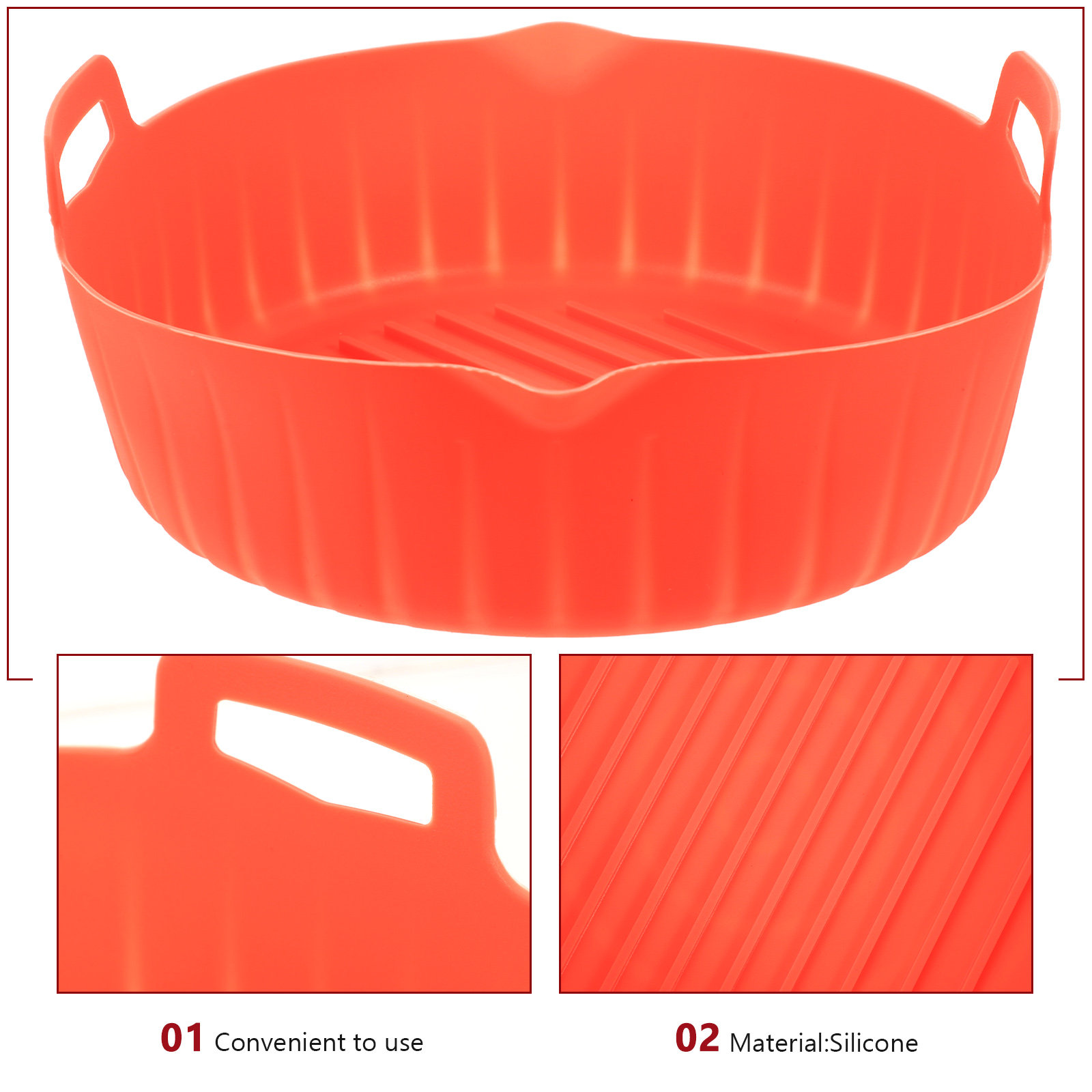 Moule en silicone pour friteus - Air Fryer Silicone Pot Liner avis et prix